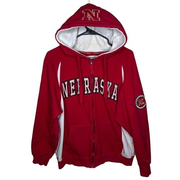 Y2K Nebraska Cornhuskers Hoodie Medium - Picture 1 of 5